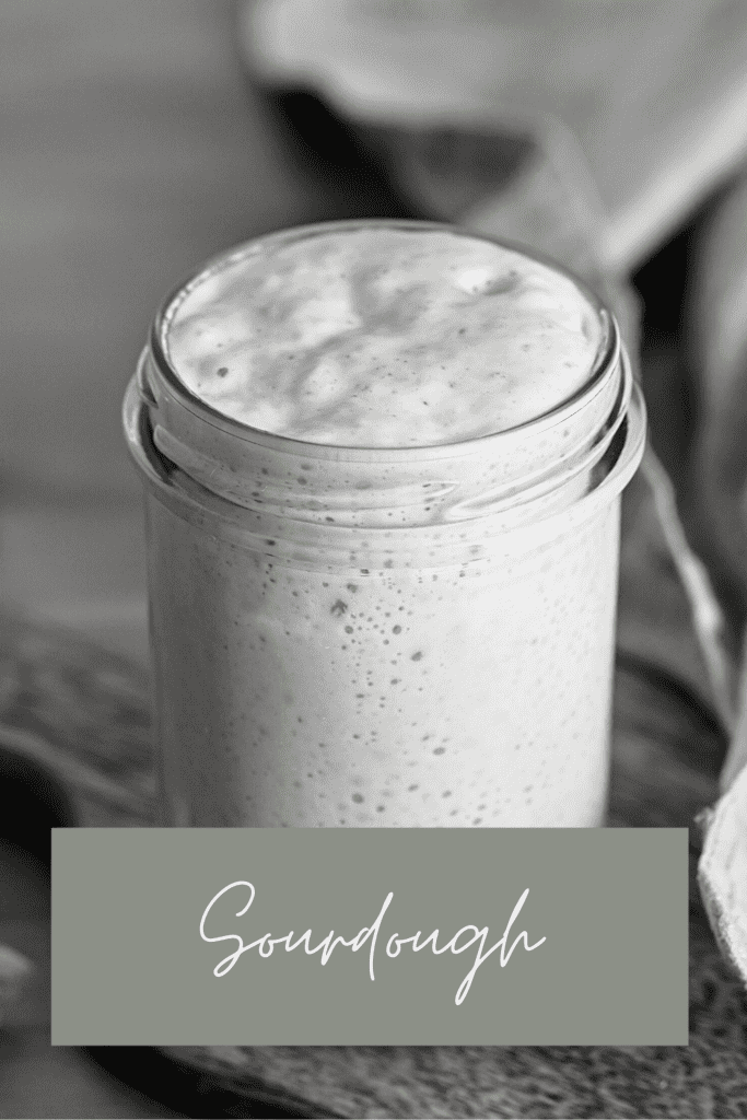 sourdough starter in a mason jar