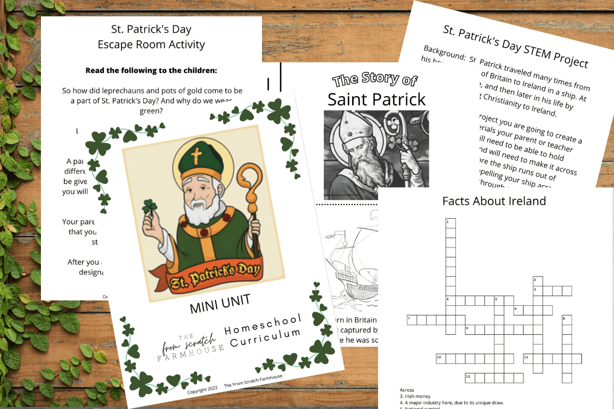 St. Patrick’s Day Homeschool Curriculum (Christian)