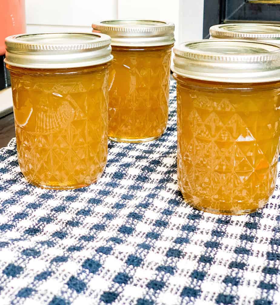 honey-sweetened dandelion jelly