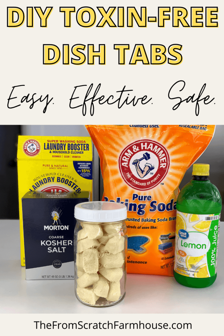 Homemade Tabs Homemade Dishwasher Detergent Tablets Recipe - The From Scratch Farmhouse