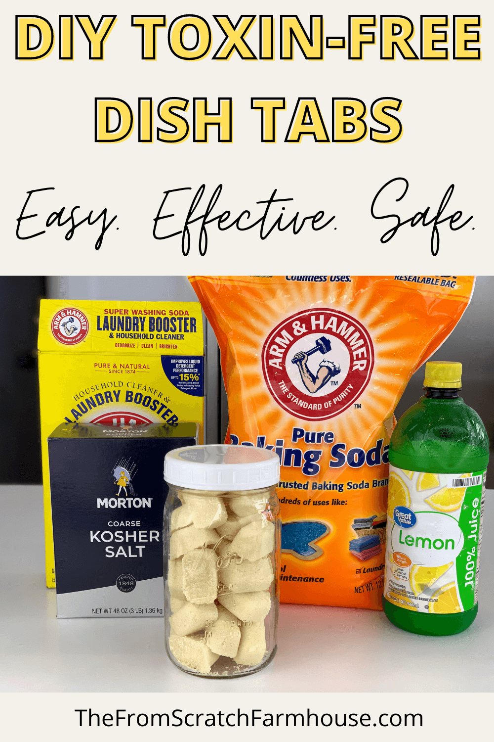Homemade Dishwasher Detergent Tablets Recipe The From Scratch Farmhouse
