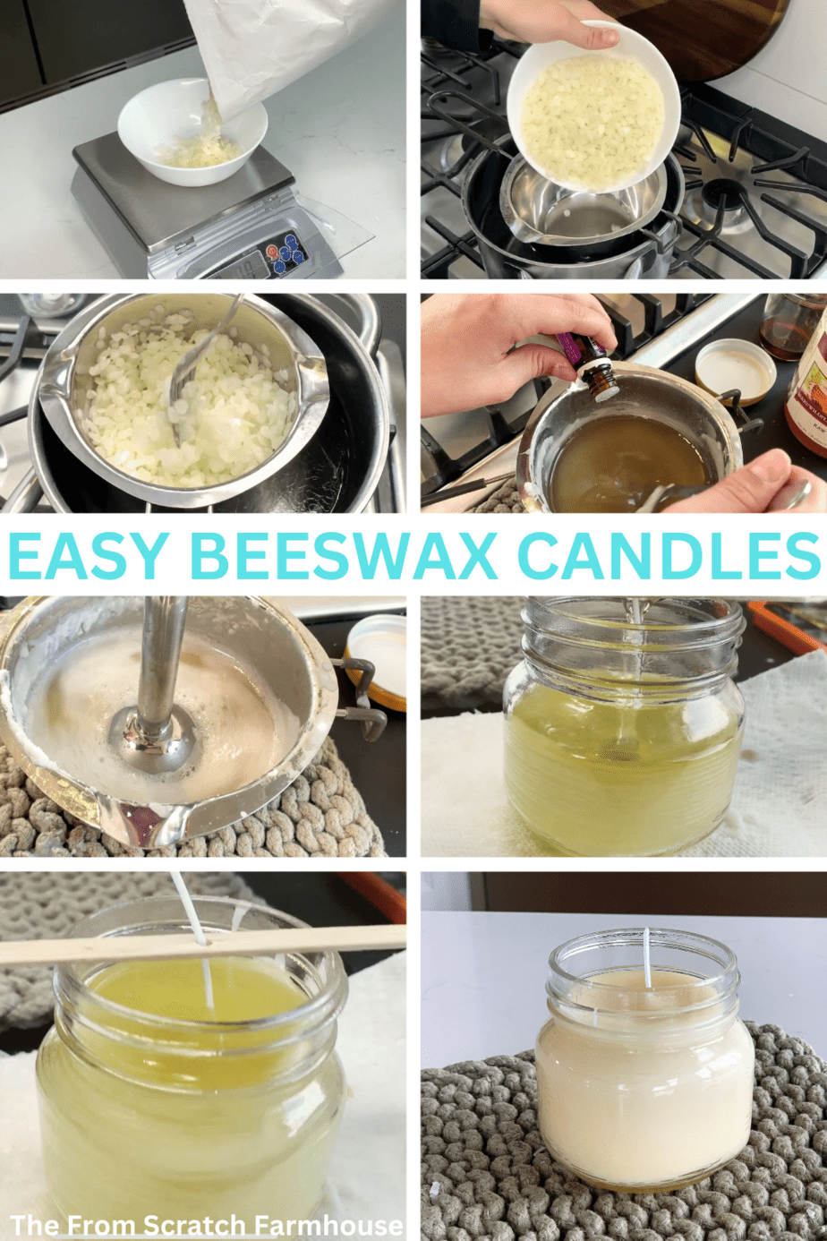 Quick and Easy Beeswax Candle Recipe for Beginners The From Scratch