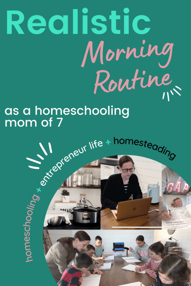 How to Homeschool and Work From Home {Our Morning Routine}