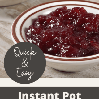 instant pot cranberry sauce
