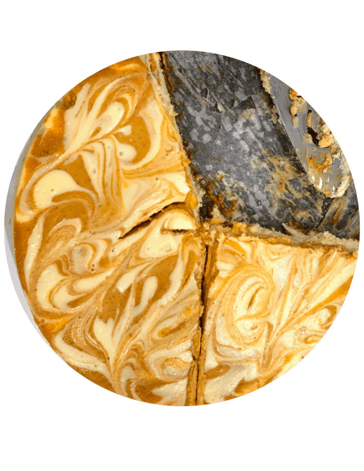 white chocolate pumpkin cheesecake