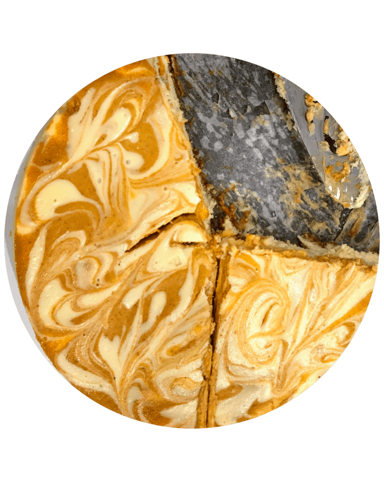 white chocolate pumpkin cheesecake