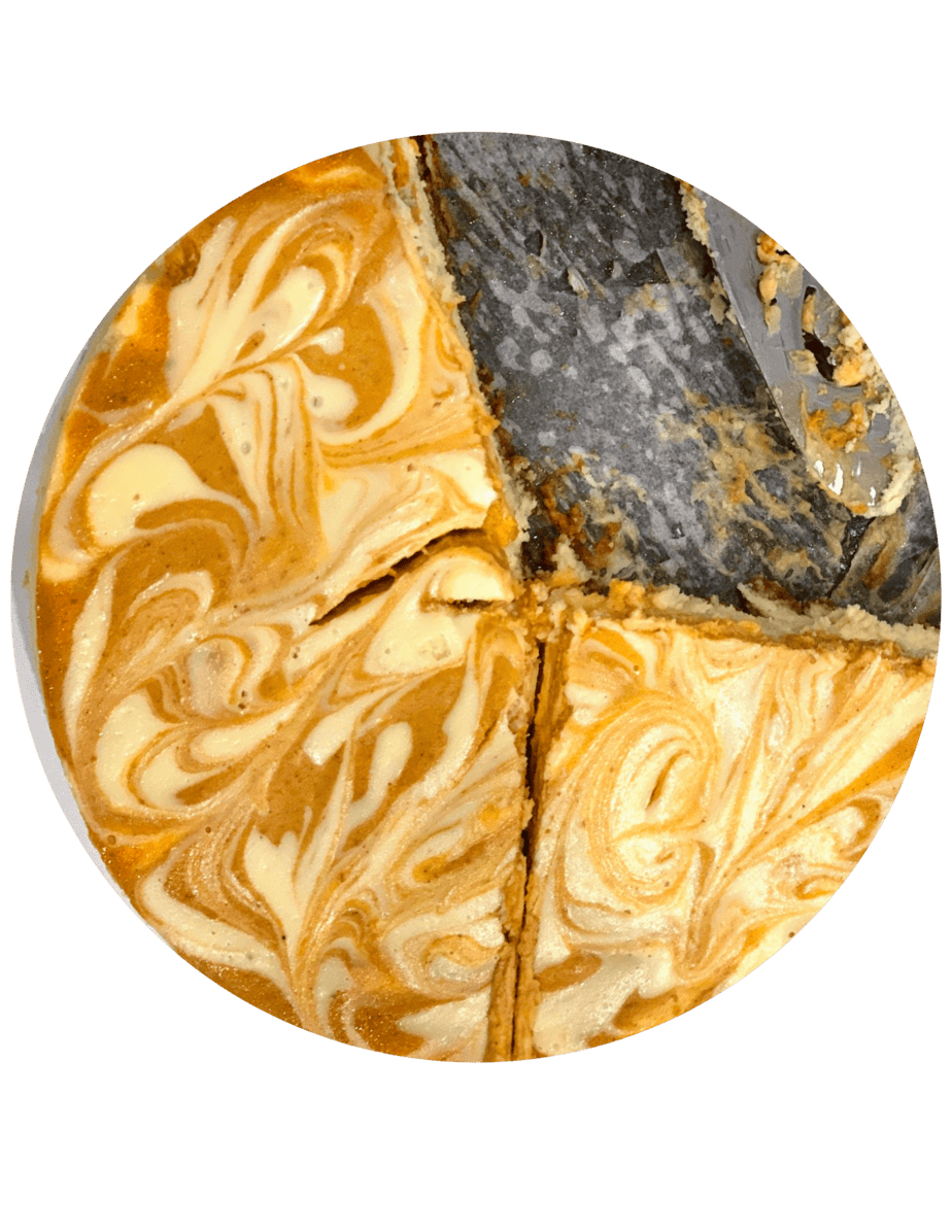white chocolate pumpkin cheesecake