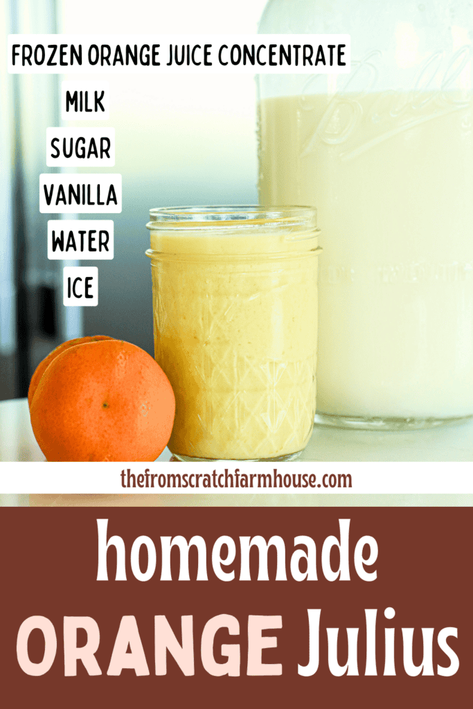 homemade orange julius