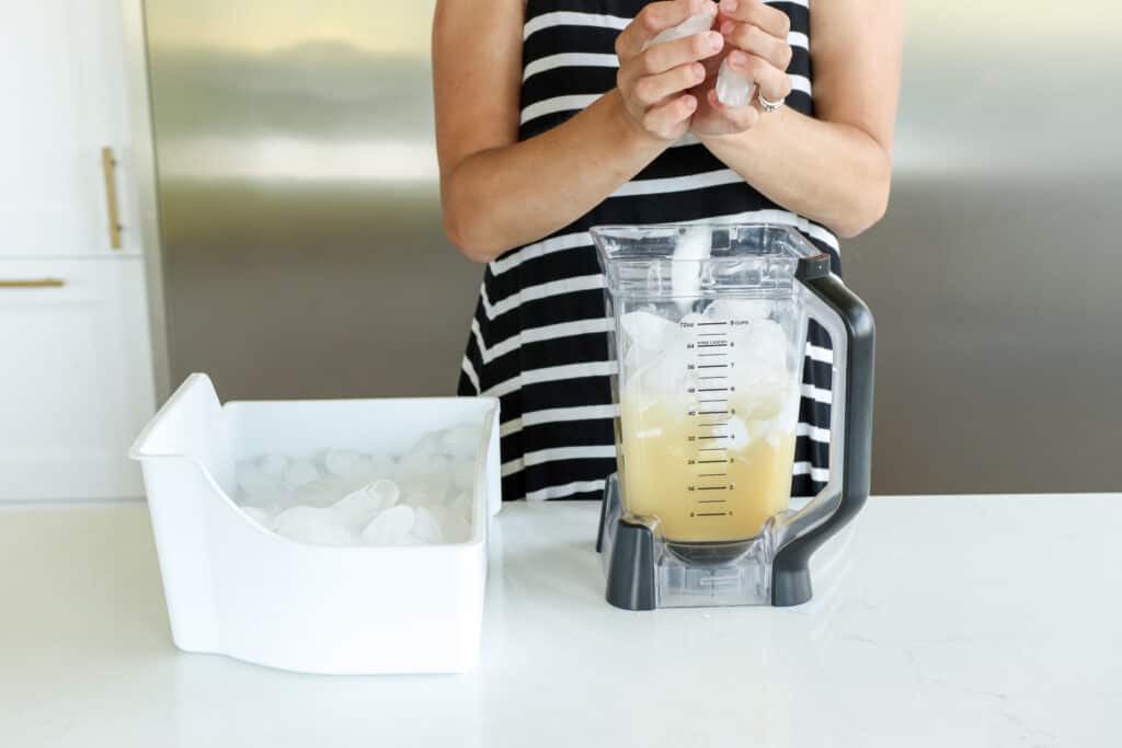 making a virgin pina colada