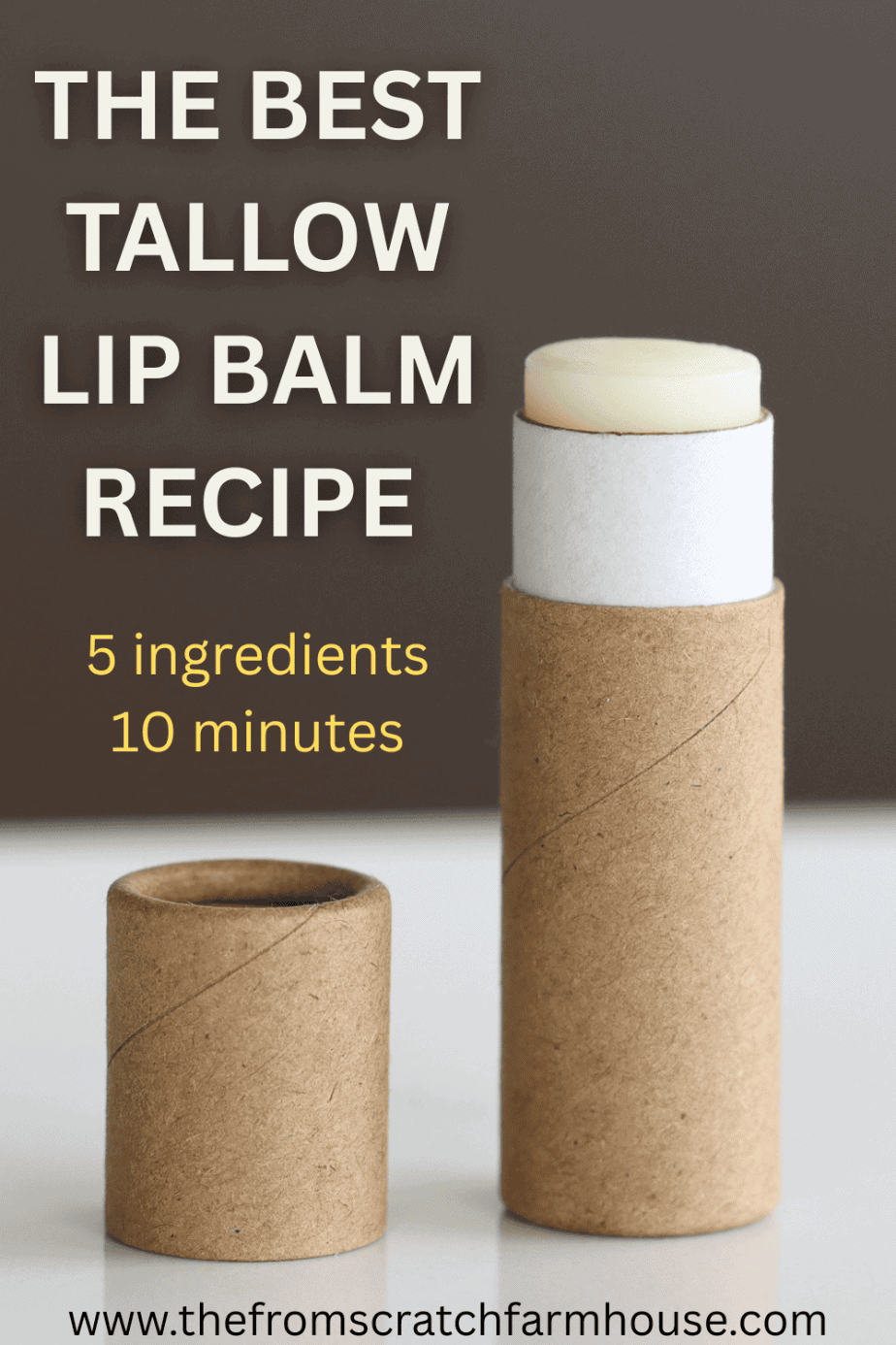 How to Make Tallow Lip Balm (best lip balm recipe)