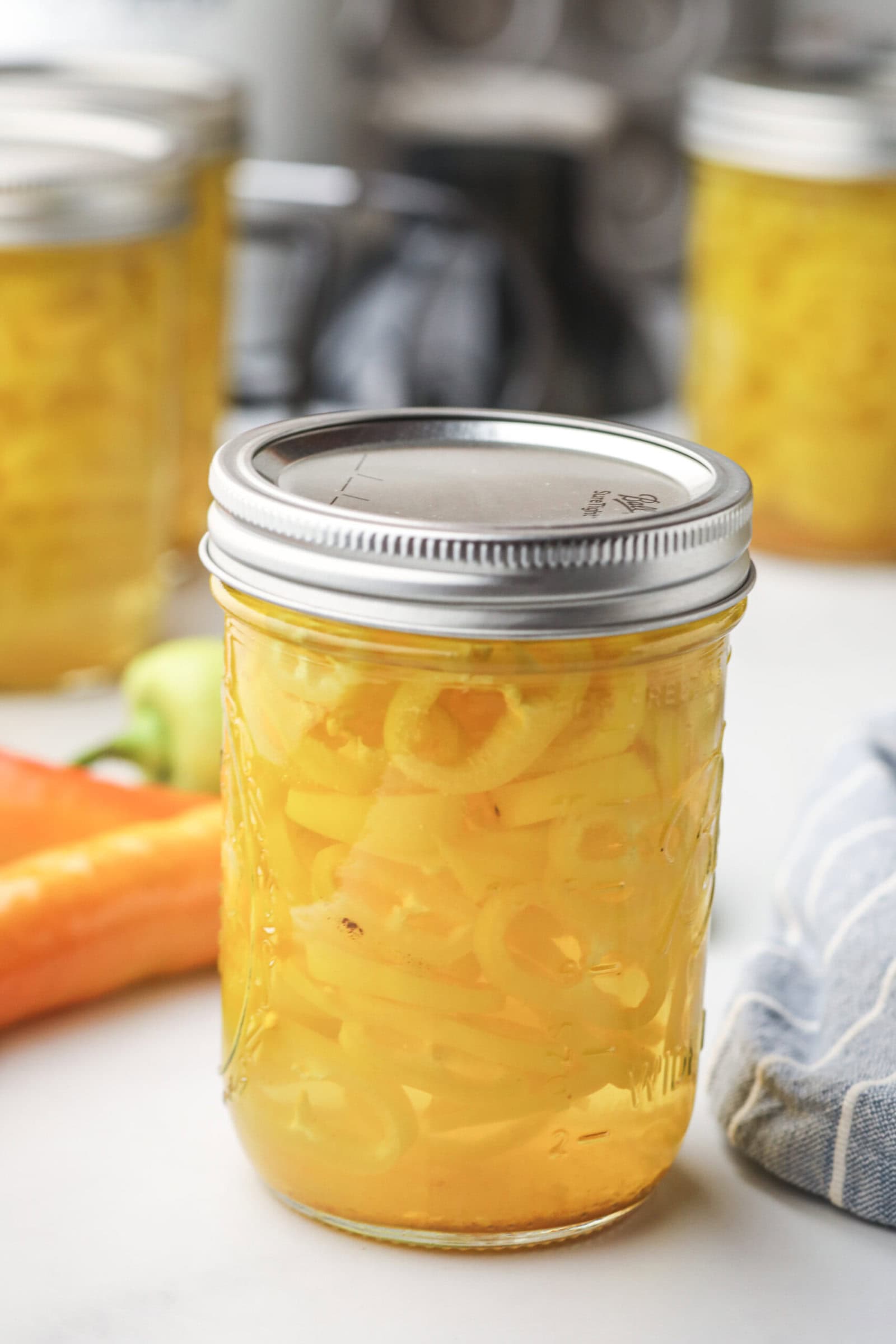 Pickled Banana Pepper Rings (easy canning recipe)